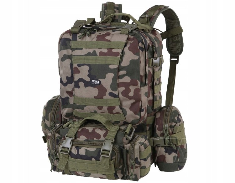 Texar Camper 60 l PL Camo: Outdoorový Batoh pre Všestranné Použitie